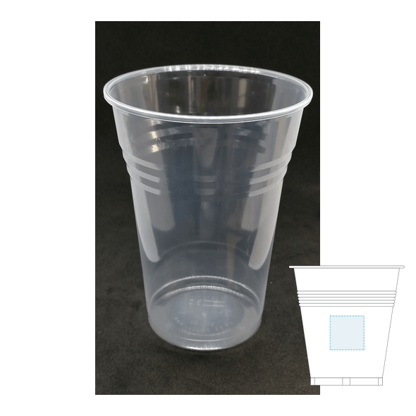 Tazza di bevande fredde in plastica usa e getta
